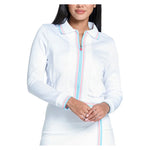 Women`s Retro Revival Tennis Jacket White Apparel Lucky In Love