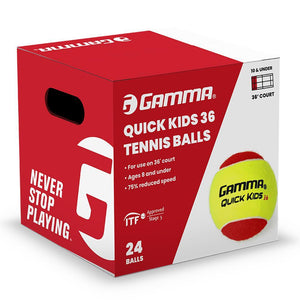 Quick Kids 36 Tennis Balls 24pk Gamma