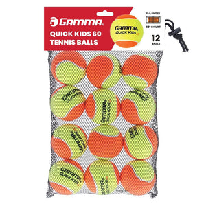 Quick Kids 60 Tennis Balls 12pk Gamma