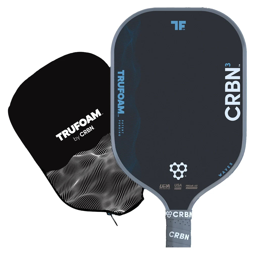 CRBNÂ³ TruFoam Waves Pickleball Paddle Racquets Crbn Pickleball