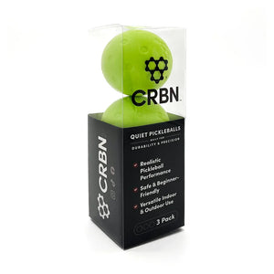 Quiet Pickleball 3 Pack Balls Crbn Pickleball