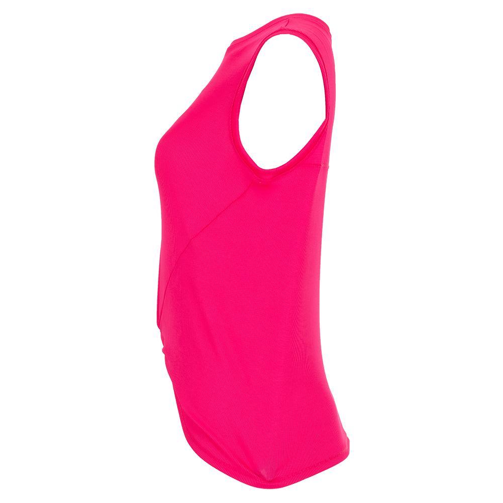 Women's Twist Front Tennis Tank Apparel Lucky In Love