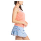 Women's Blossom Tie Back Tennis Tank Peach Apparel Lucky In Love