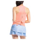 Women's Blossom Tie Back Tennis Tank Peach Apparel Lucky In Love
