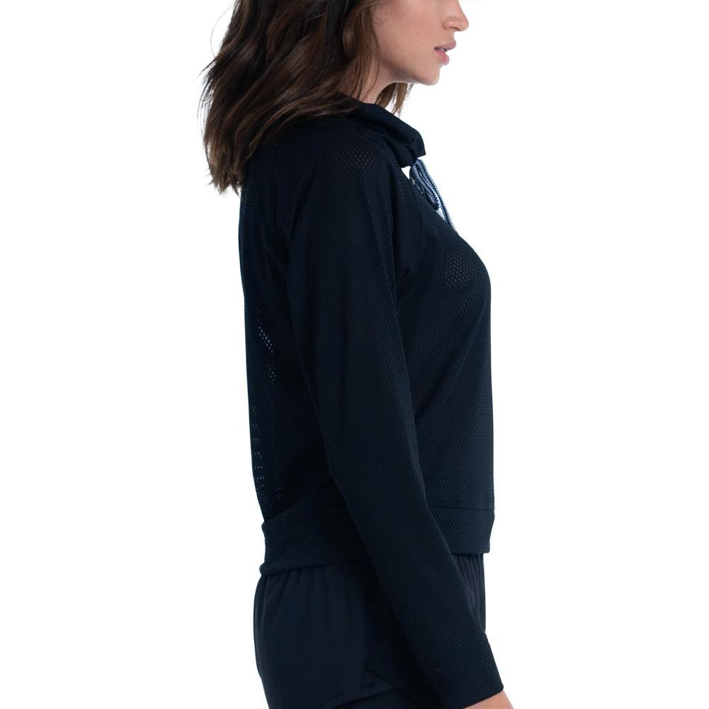 Women's High Neck Long Sleeve Tennis Pullover Apparel Lucky In Love