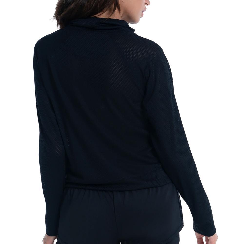 Women's High Neck Long Sleeve Tennis Pullover Apparel Lucky In Love