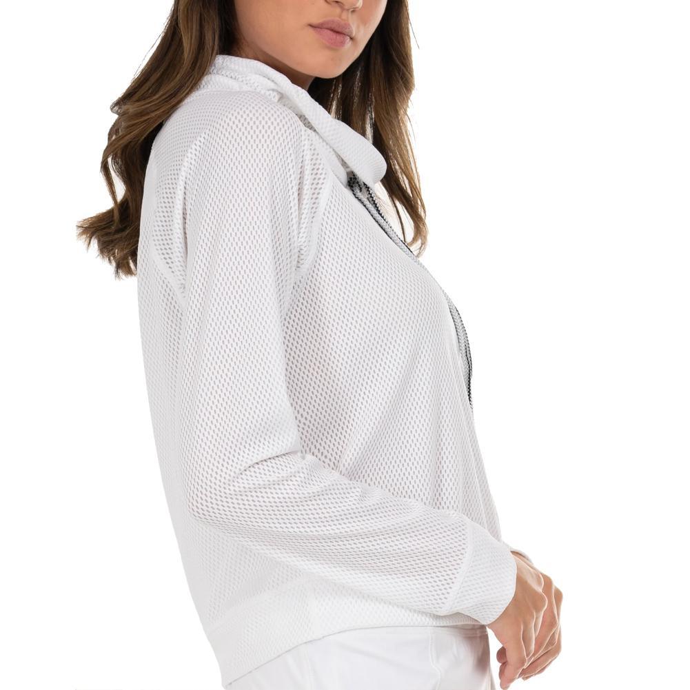 Women's High Neck Long Sleeve Tennis Pullover Apparel Lucky In Love