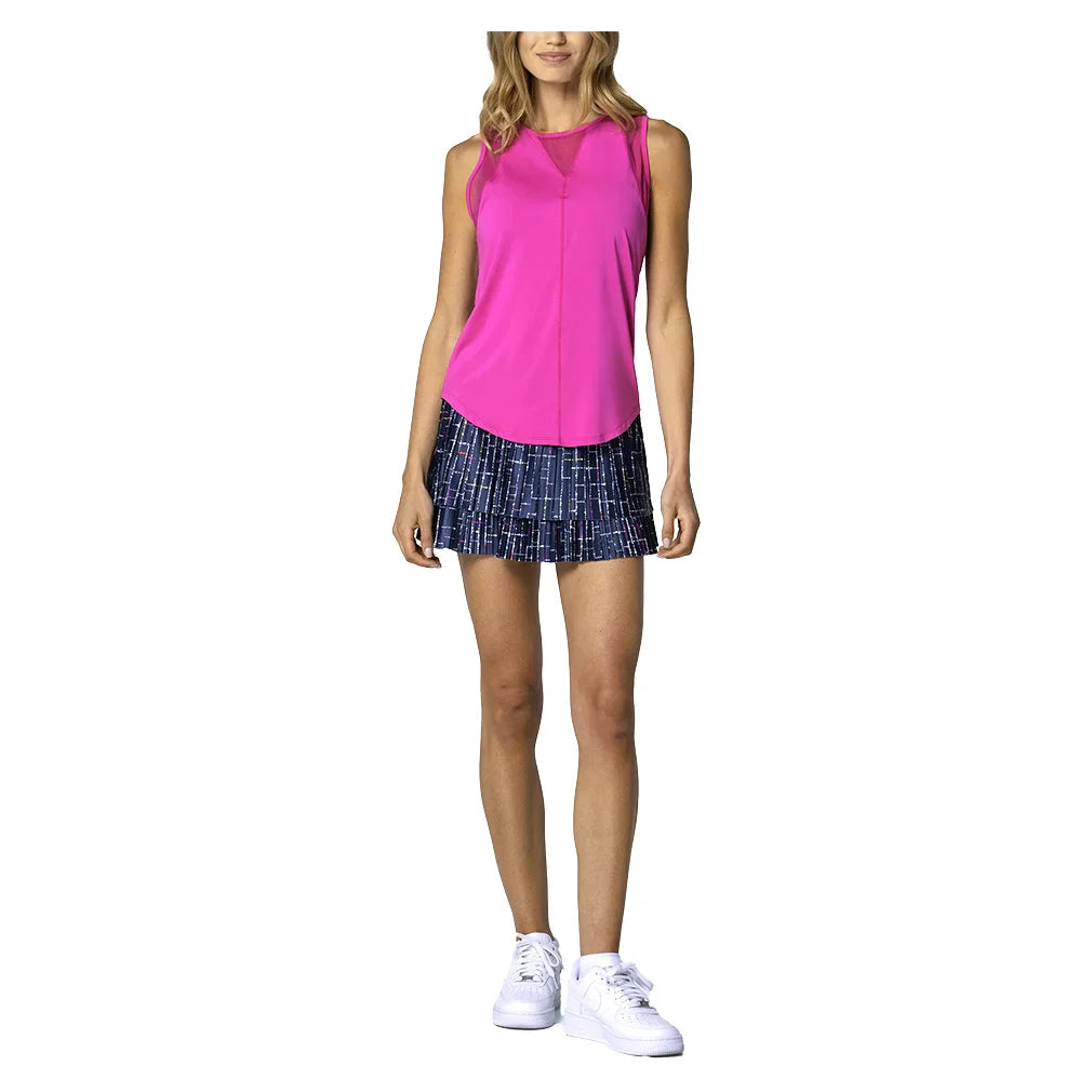 Women`s Chill Out Tennis Tank Mulberry Apparel Lucky In Love