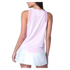 Women`s Chill Out Tennis Tank Pink Sand Apparel Lucky In Love