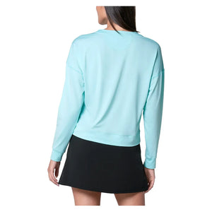 Women`s Hype Long Sleeve Tennis Top Capri Apparel Lucky In Love