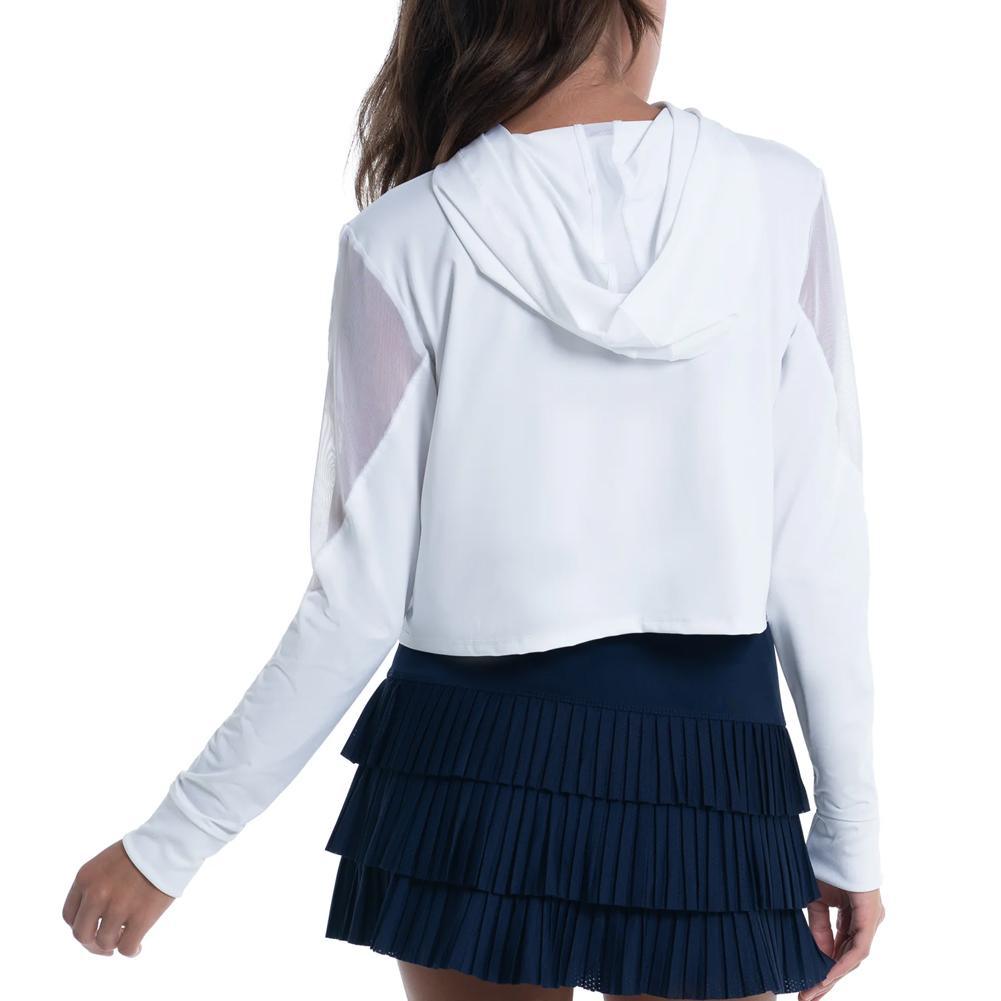 Women`s Cindy Crop Tennis Hoodie Apparel Lucky In Love