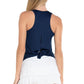 Women's Rib Tie Back Tennis Tank Apparel Lucky In Love
