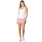 Women's Shockin' Stripes Tennis Tank with Bra White Apparel Lucky In Love