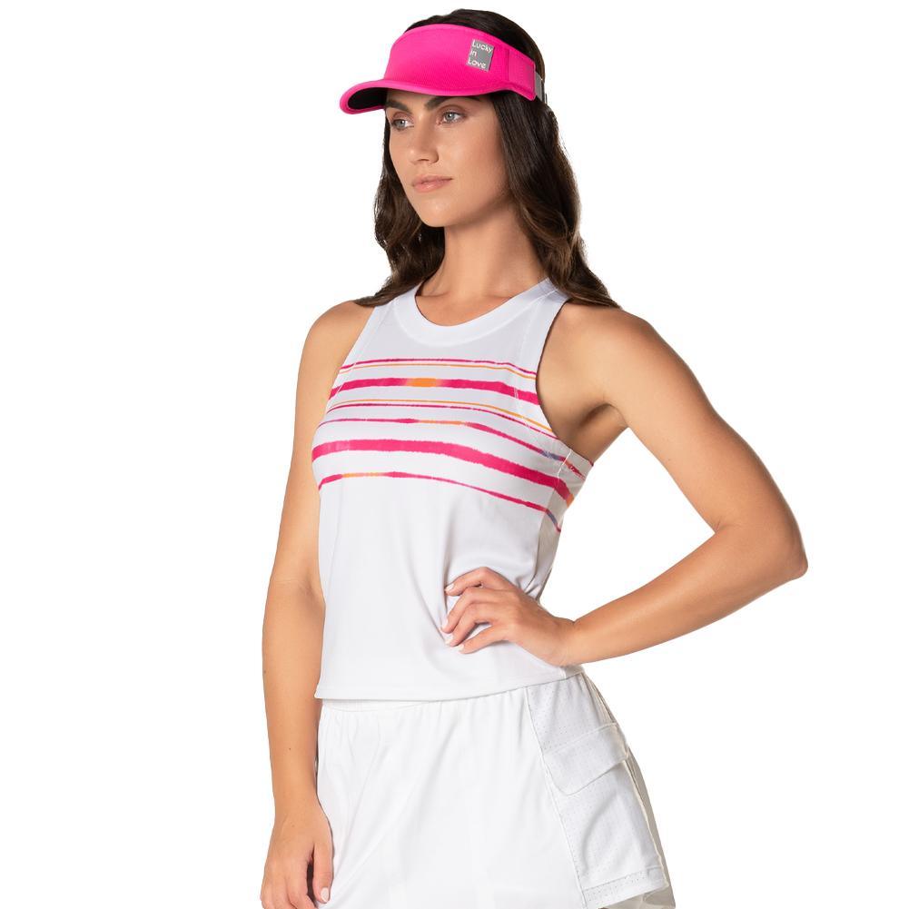 Women's Shock N' Awe Tennis Tank White Apparel Lucky In Love