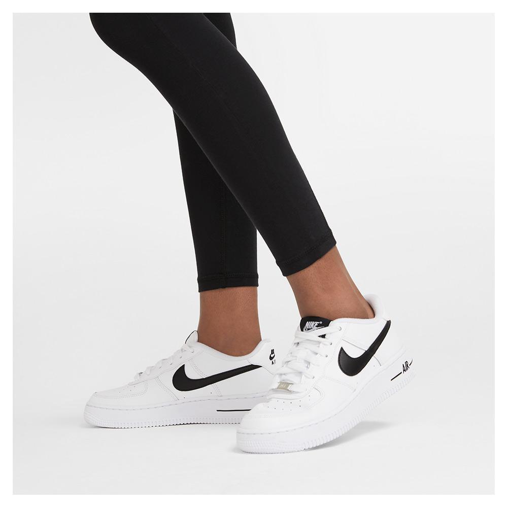 Girls' Sportswear Favorites High-Waisted Leggings Black and White Apparel Nike