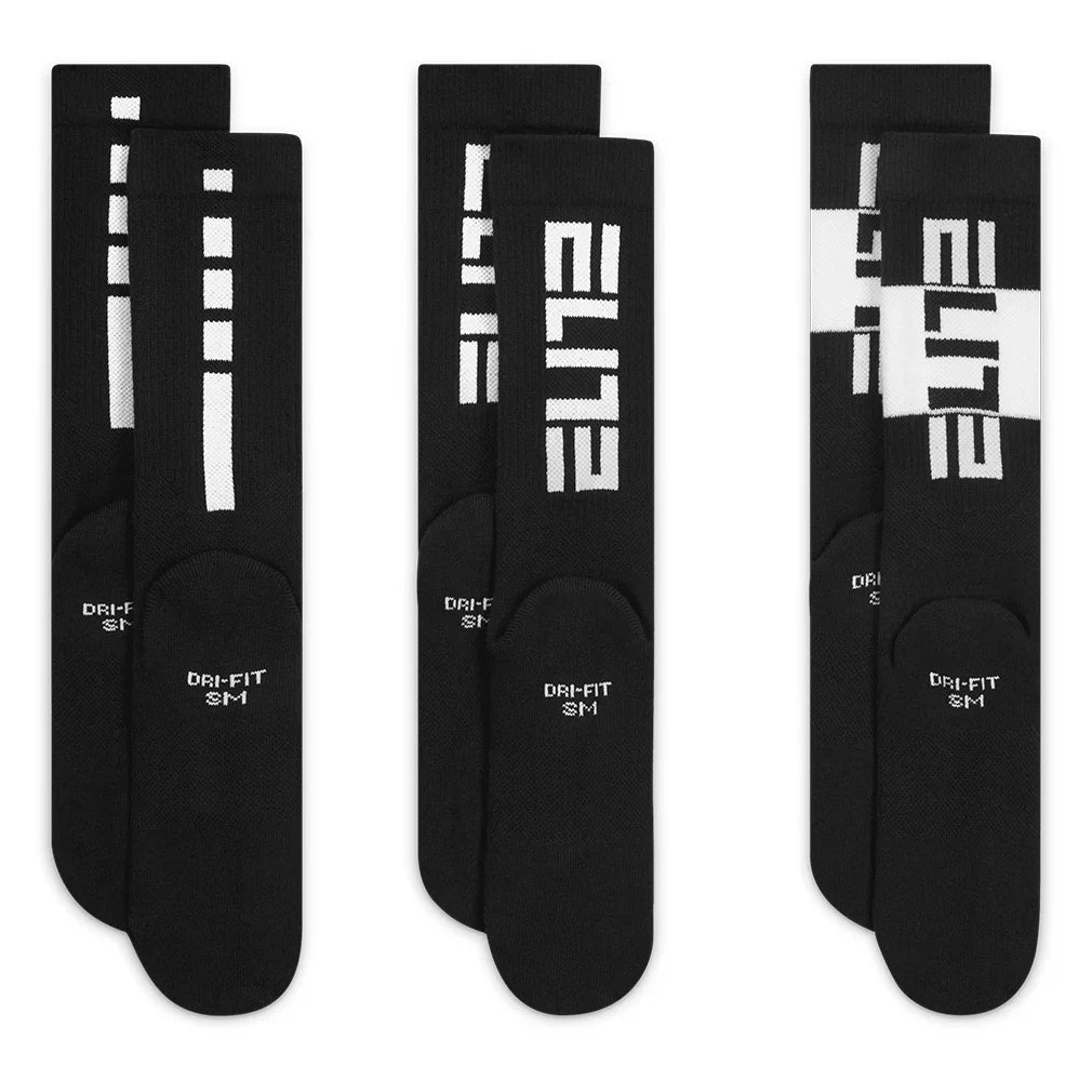 Juniors` Elite Crew Socks 3 Pairs Socks Nike