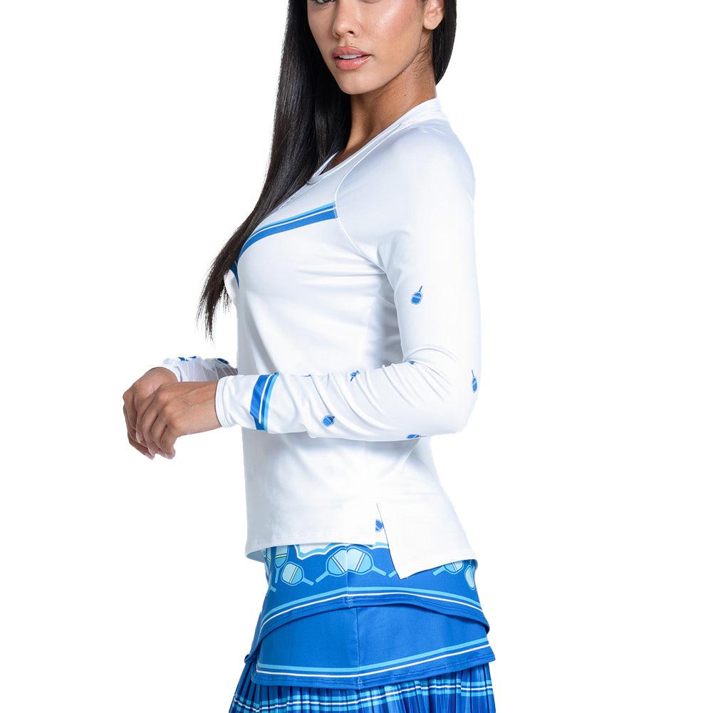 Women`s Electrify Long Sleeve Pickleball Top Multicolor Apparel Lucky In Love