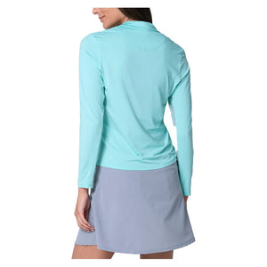 Women`s Free Play Zip Long Sleeve Tennis Top Capri Apparel Lucky In Love