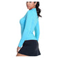 Women's LUV Free Play Zip Long Sleeve Tennis Top Parrot Apparel Lucky In Love