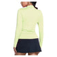 Women's LUV Free Play Zip Long Sleeve Tennis Top Lemon Frost Apparel Lucky In Love