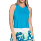 Women`s Ace It Tennis Tank Caribbean Blue Apparel Lucky In Love