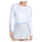 Women`s Lavender Love Long Sleeve Tennis Top White Apparel Lucky In Love