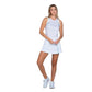 Women`s Steel Going Tie Back Tennis Tank White Apparel Lucky In Love