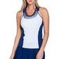 Women`s Tournament Tennis Tank with Bra Blueberry Apparel Lucky In Love