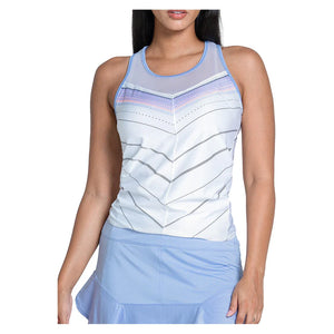 Women`s Love Tie Back Tennis Tank Baby Lavender Apparel Lucky In Love