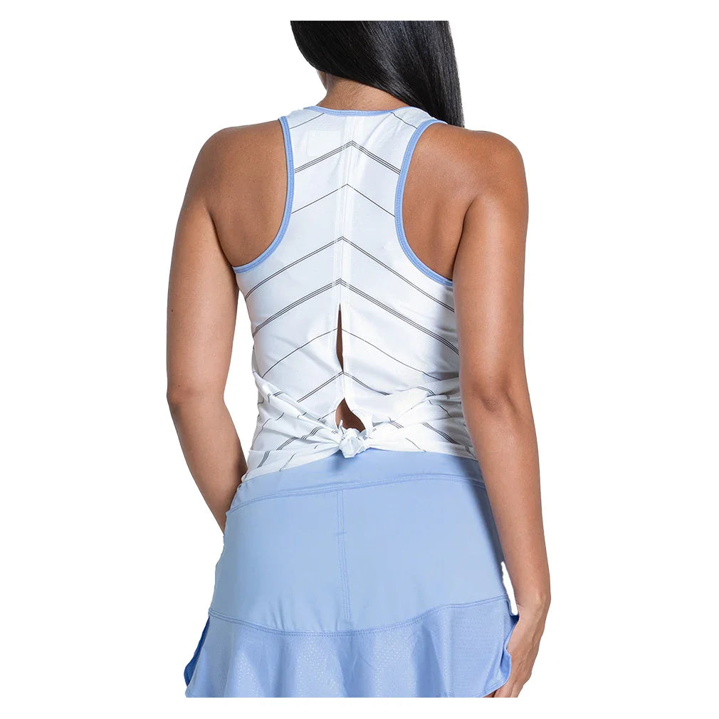Women`s Love Tie Back Tennis Tank Baby Lavender Apparel Lucky In Love