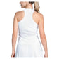 Women`s Retro Revival Tennis Tank with Bra White Apparel Lucky In Love