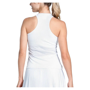 Women`s Retro Revival Tennis Tank with Bra White Apparel Lucky In Love