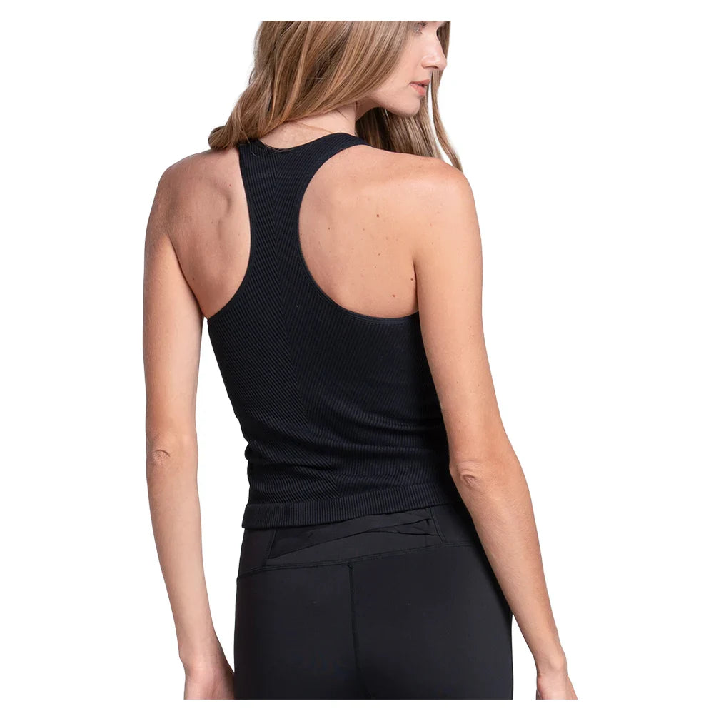 Women`s Seamless Scoop Neck Tennis Tank With Bra Apparel Lucky In Love
