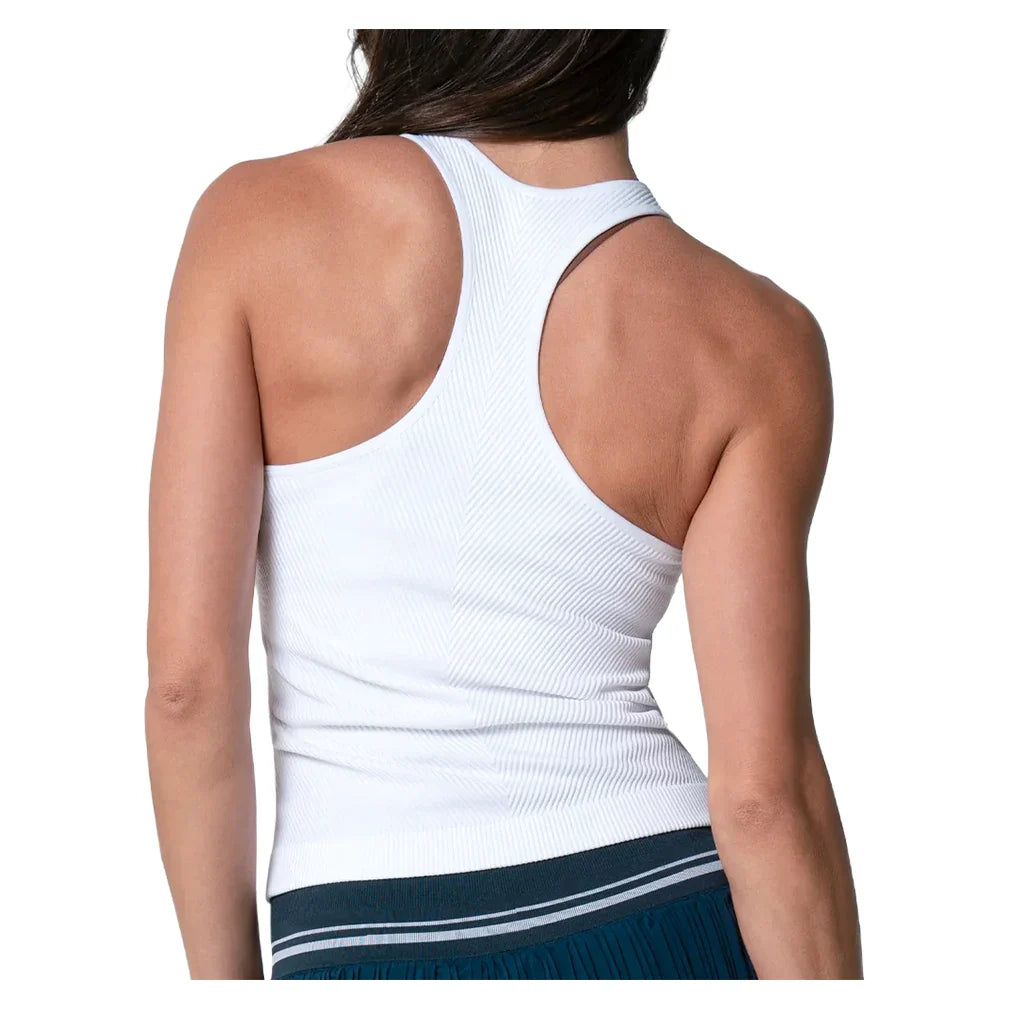 Women`s Seamless Scoop Neck Tennis Tank with Bra Apparel Lucky In Love