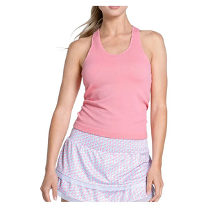 Women`s Seamless Scoop Neck Tennis Tank with Bra Apparel Lucky In Love