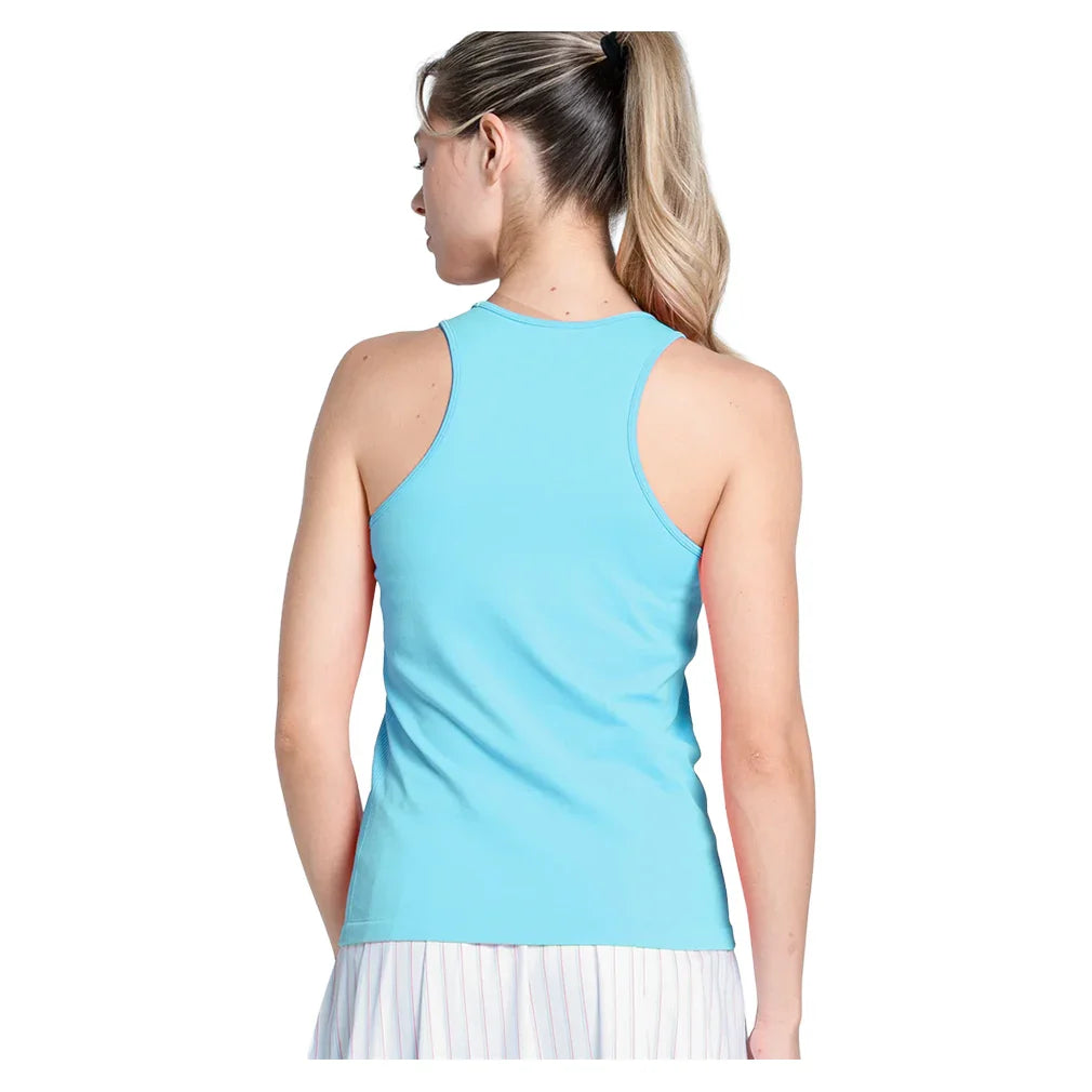 Women`s Seamless High Neck Tennis Tank with Bra Bahama Apparel Lucky In Love