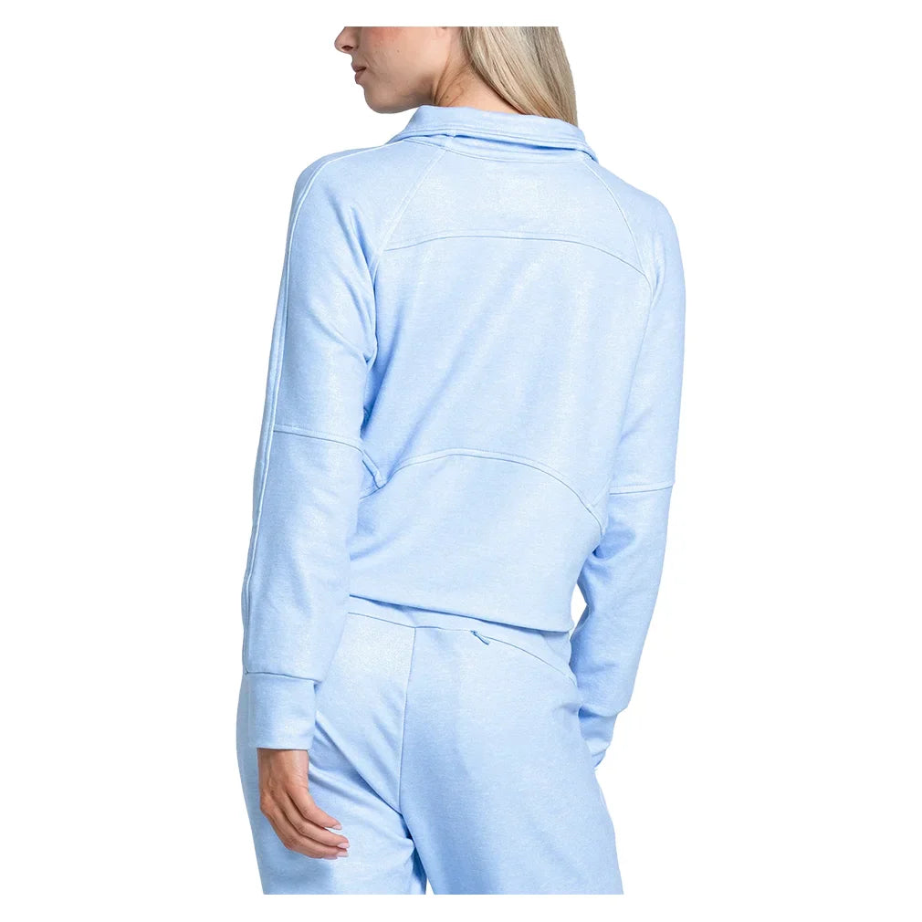 Women`s Renew Heather 1/4 Zip Long Sleeve Tennis Top Apparel Lucky In Love