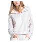 Women`s Renew Heather 1/4 Zip Long Sleeve Tennis Top Apparel Lucky In Love