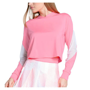 Women`s Love Tennis Hoodie Flamingo Apparel Lucky In Love