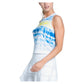 Women`s Shibori Wave Tennis Tank Royal Apparel Lucky In Love
