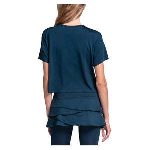 Women's LUV Power Box Tennis Top Midnight Apparel Lucky In Love