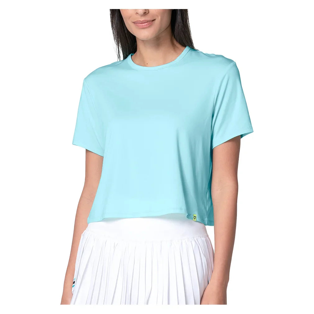 Women`s Powerbox Tennis Tee Capri Apparel Lucky In Love