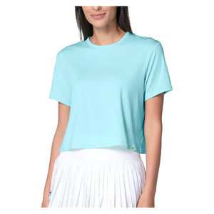 Women`s Powerbox Tennis Tee Capri Apparel Lucky In Love