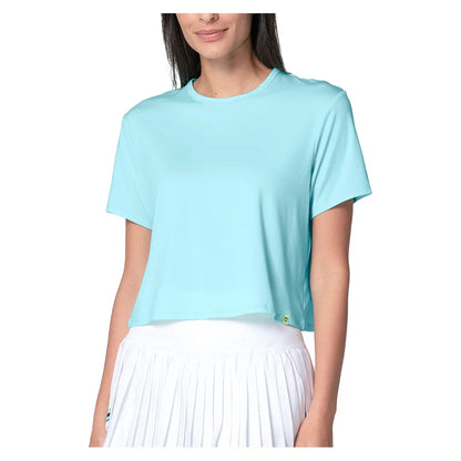 Women`s Powerbox Tennis Tee Capri Apparel Lucky In Love
