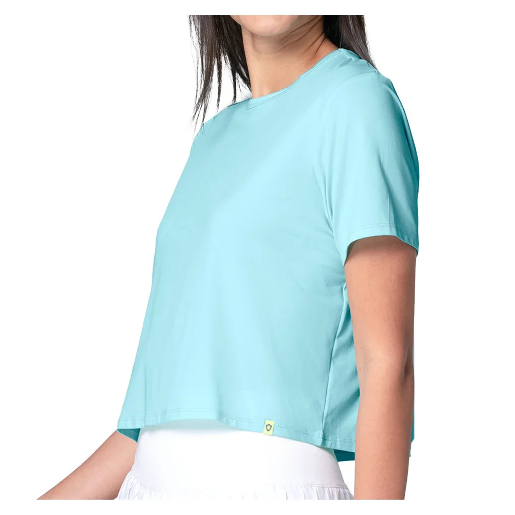 Women`s Powerbox Tennis Tee Capri Apparel Lucky In Love