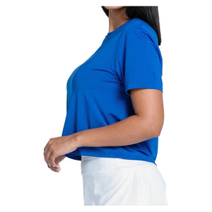 Women's LUV Power Box Tennis Top Electric Blue Apparel Lucky In Love