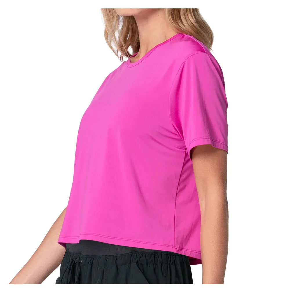 Women`s Powerbox Tennis Tee Mulberry Apparel Lucky In Love