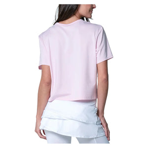 Women`s Powerbox Tennis Tee Pink Sand Apparel Lucky In Love
