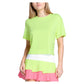 Women's LUV Power Box Tennis Top Lemon Frost Apparel Lucky In Love