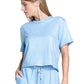 Women`s Renew Heather Short Sleeve Tennis Top Apparel Lucky In Love